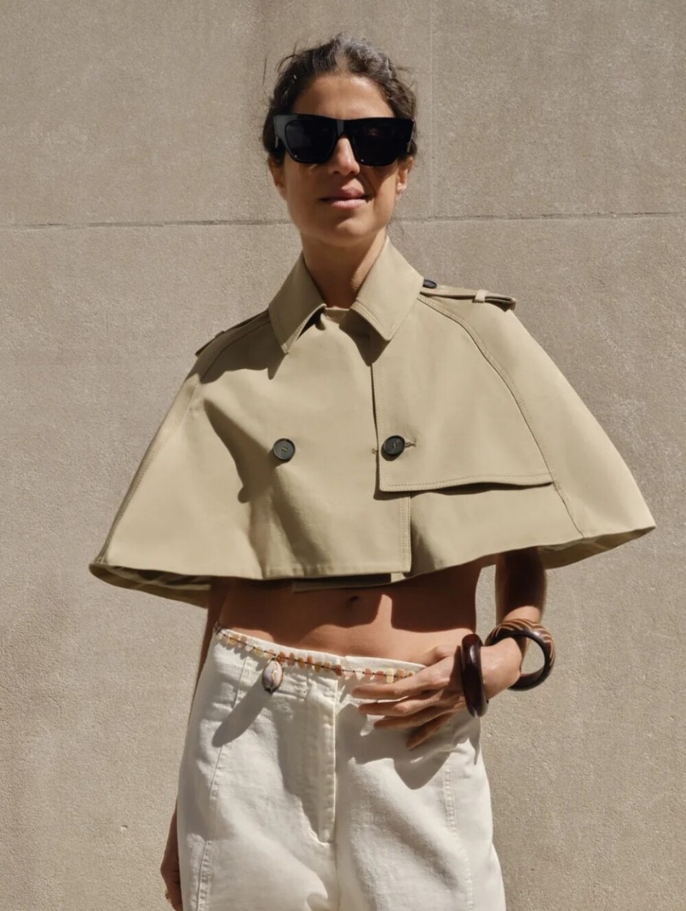 ZARA ZW COLLECTION LIMITED EDITION CROPPED TRENCH COAT